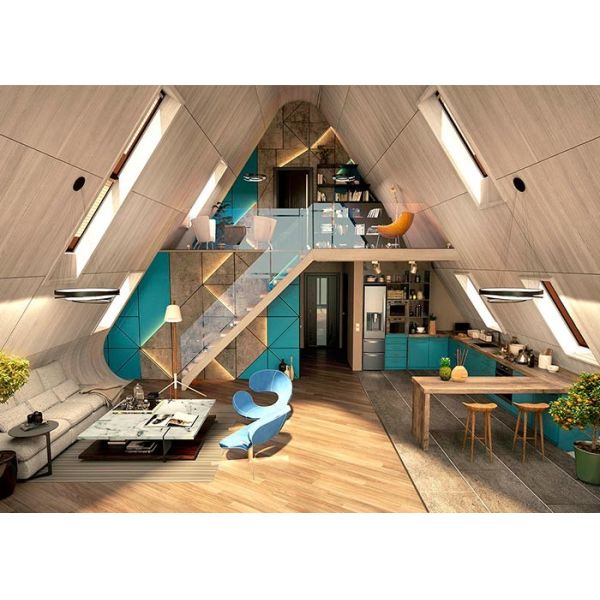 Light Steel Frame Prefab House, Hotel Unit, Tiny Home, Dome House, A Frame House