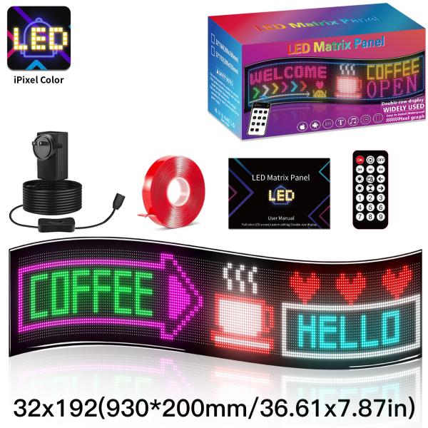 1330x192mm 屋内固定LEDスクリーン、16*144ピクセル広告LEDマトリックスパネル