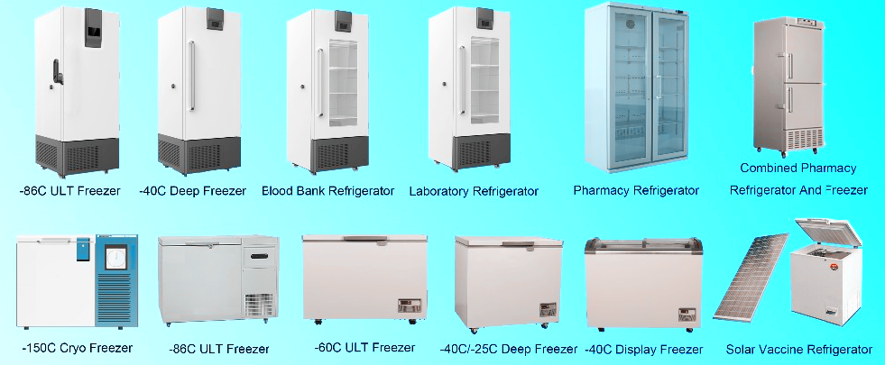OEM -60 Degree Portable Chest Deep Freezer Medical Cryogenic Equipments