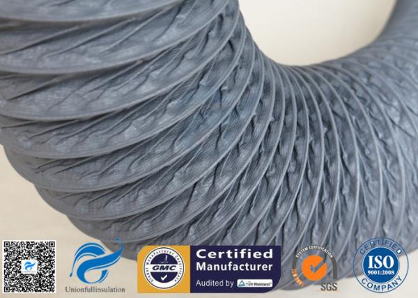 Fire Resistant 200℃ PVC Coated Fiberglass Fabric Flexible Air Duct For Ventilation