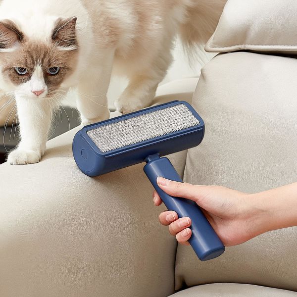 2 In 1 Hair Remover Electrostatic Pet Bed Sheet Cleaning Hair Removal Detachable Roll Paper Hair Brush ﻿Cleaner Lint Roller