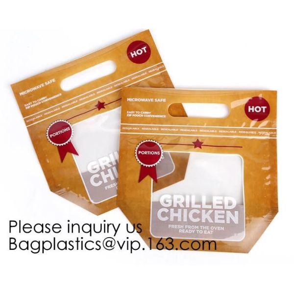 Kraft-Paper-Roast-Chicken-Bag Roast Chicken Food Package Food Packing Bag Custom Food Packing,Hot Deli Bag Chicken Stand