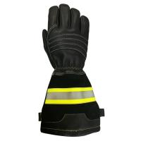 Les gants EN659 de lutte contre l'incendie structurels giflent longtemps avec la bande réfléchie