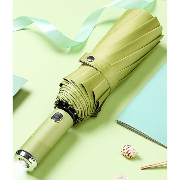 Advertising Umbrella with Best Design LED Flashlight and Unbreakable Windproof Feature