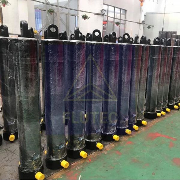 Double Acting Telescopic Dump Truck Cylinders Carbon Steel Material