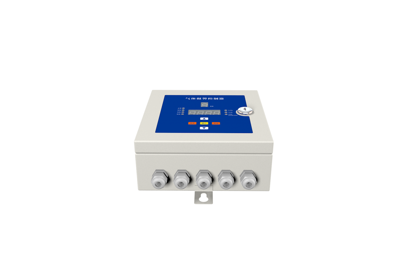 YT-1100H 1-4 Channel Wall-Mounted Gas Alarm Controller with 4-20mA Input and Sound/Light Alarm