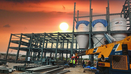 Waterproof Light Steel Frame Buildings Commercial Building Showing Room