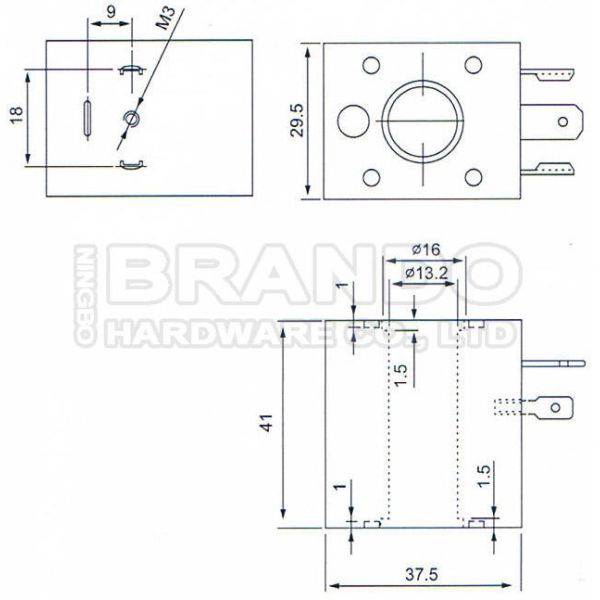 Место трубки ядра плунжера Armature клапана реактивного сопла ИМПа ульс сборника пыли латунное