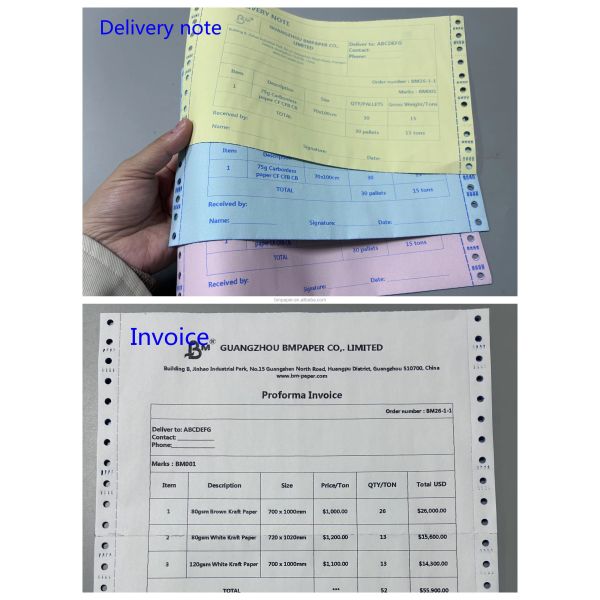75gsm 80gsm 11 x 17 NCR Carbonless Paper For Dot Matrix Printer 75gsm 80gsm 11 x 17 NCR Carbonless Paper For Dot Matrix Printer