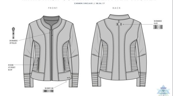 Womens Ink PU Leather Jacket , Female Biker Jackets With Binding Insertion TW77398