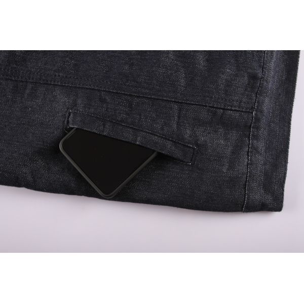 S M L XL 75% Cotton 25% Polyester Ladies Denim Coats For Winter