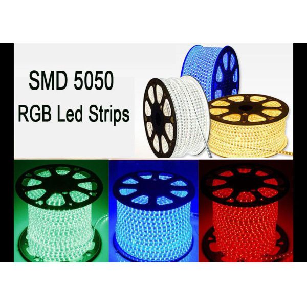 High Voltage LED Strip 110V AC Input 100M Long SMD 3528 60 LEDs Per Meter With Easy Installation And Cutting Points