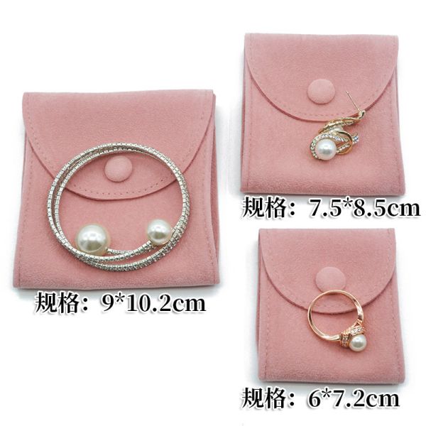 Custom Bracelet Packaging Jewelry Pouch Gift Envelope Microfiber Bag Customized Logo
