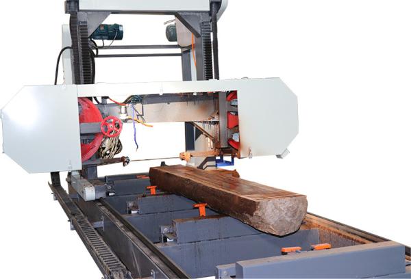Scierie portative horizontale de bande de coupe en bois électrique, scierie automatique de commande numérique par ordinateur