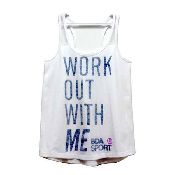 Lightweight 140gsm-210gsm Ladies Singlet Tops Made of 100% Cotton for Casual Sport
