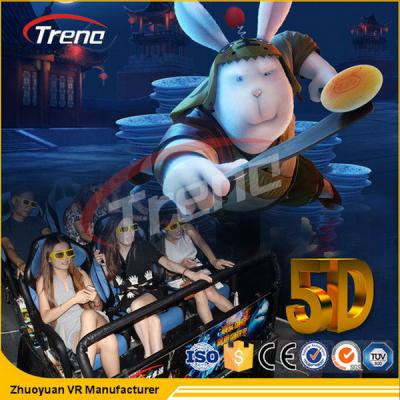 Simulador do cinema das montanhas russas 5D do parque temático da segurança com sistema hidráulico