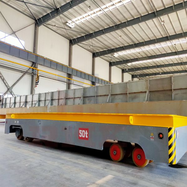 Электрическим моторизованная дистанционным управлением тележка передачи 50 тонн безуходной батареи