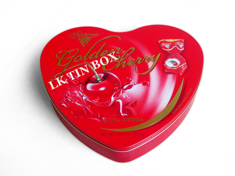 Mor Pink Candy Tin Can For Christimas Holiday , Metal Candy Box LFGB
