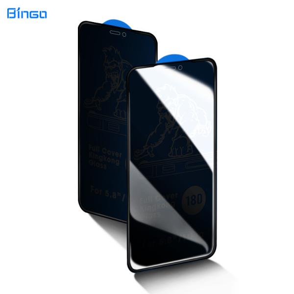 Anti Spy 18d Tempered Glass Privacy Screen Protector For Iphone