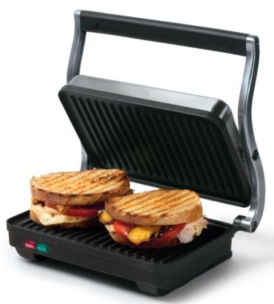 2 slices panini grill, with S/S housing, Die Cast Aluminum Arms, GS/CE/EMC/LVD/ETL/CETL certificate