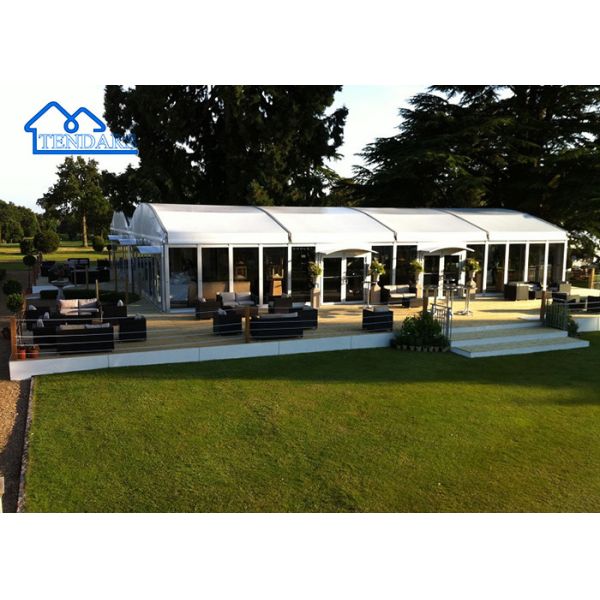 12x12m Arcum Tent Galvanized Steel Arc Shape UV-Resistant Fabric for Elegant Events