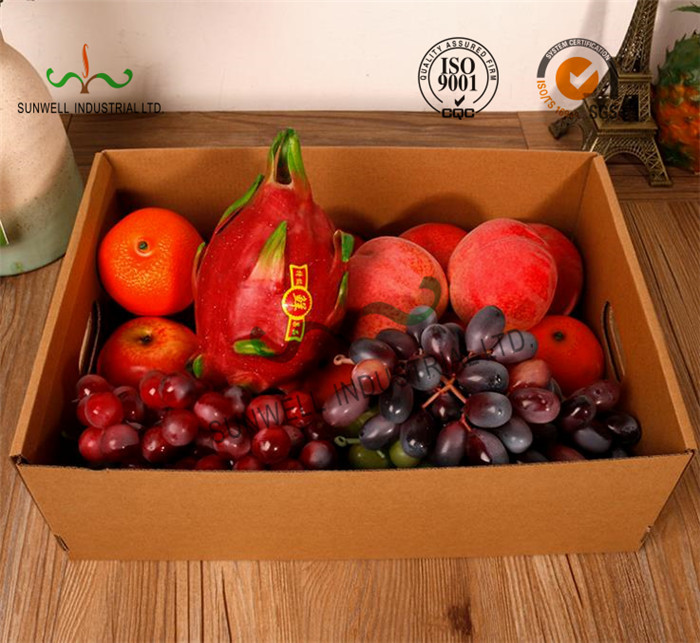 Гофрированные Э-каннелюрой коробки упаковки еды картона, коробка подарка плода упаковывая