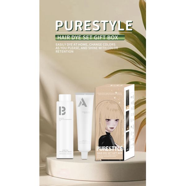 Développeur de couleur de teinture capillaire maison à base de plantes et faible en ammoniaque pour salon