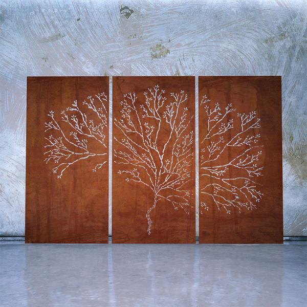 O laser padrão dos produtos do jardim do metal de ASTM cortou os painéis de aço da tela de Corten