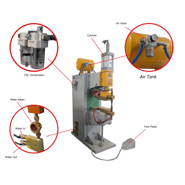 Гайки проекции ИМПа ульс сварочный аппарат автомобильное 220V пятна алюминиевой неподвижный