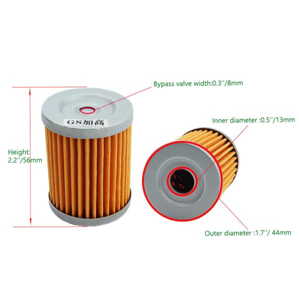 Cuadro de papel Accesorios para automóviles Filtro de aceite para motor de motocicletas adecuado para GS GN250 NS200 LC135 BM150 SHOGUN TVS-KING