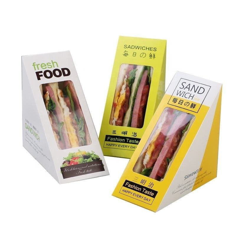 100.00cm * 80.00cm * 60.00cm Kraft Paper Sandwich Box with Window Return refunds
