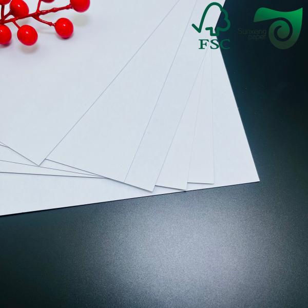 Double Sided White Matte Coated Art Card 250g  300g 25 36 Inches FSC Glossy Art Paper