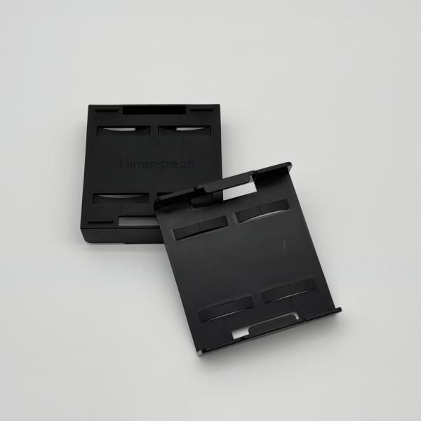4 Inch ESD Black PP Waffle Pack Clip 5+1