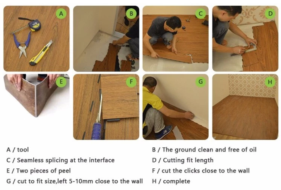 Waterproof Spc 5mm Rigid Vinyl Floating Floor 20mil Wear Layer Click Lock Plank