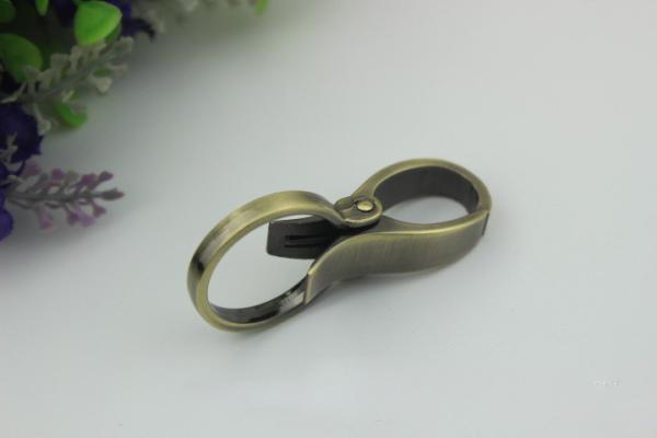 Galvanized accessories multi-color 1 inch metal round shape zinc plated snap hook for handbags