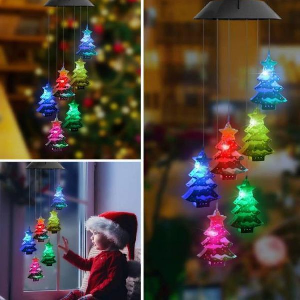 Led Indoor Hummingbird Home Decor Solar Wind Chimes Light with Customizable Options