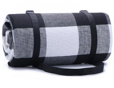 Spring Autumn Outdoor Picnic Accessories Knitted 150*200cm Fleece Picnic Blanket