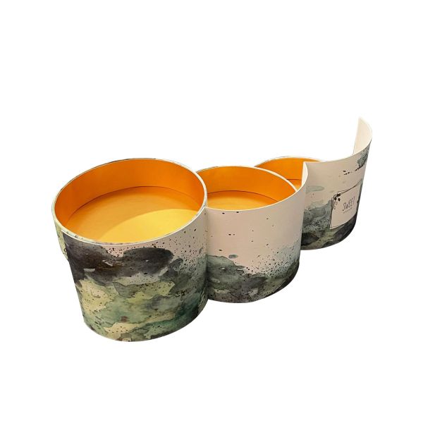 Custom 3-Ply Uncoated Cardboard Round Cylinder Tube for Chocolate & Tea Packaging