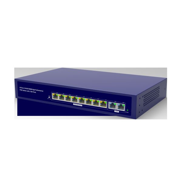 Auto - Negotiation Auto MDI / MDIX POE Network Switch 8 POE Ports 1 Uplink Port