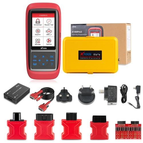XTOOL X100 Pro3 Programador de llaves automáticas profesionales Añadir EPB, ABS, TPS Reiniciar funciones Actualización gratuita Vida útil