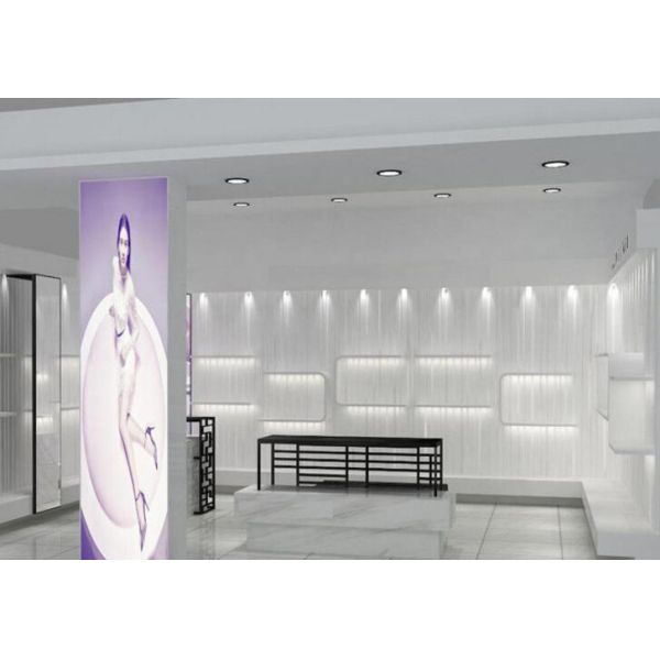 High End Bag / Shoe Shop Display Stands Modern Retail Fixtures For Interior Decoration