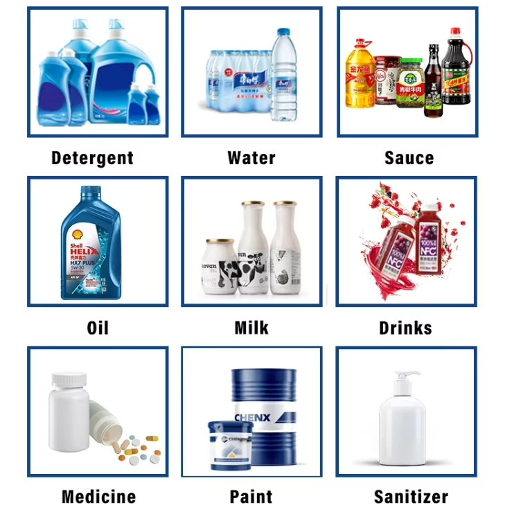 Commercial Tracking Type Filling Machine Shampoo Gel Bottle Lotion Paste 500ml Soap Gallon Dish Wash Automatic