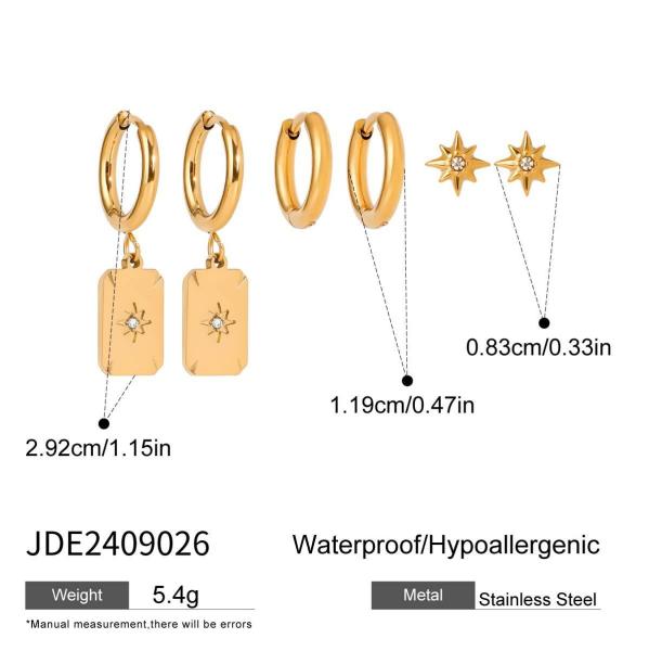 【 HydroTi]】Europe and the United States hot stainless steel zirconia earrings senior sense of niche pearl earrings titanium steel ear jewelry