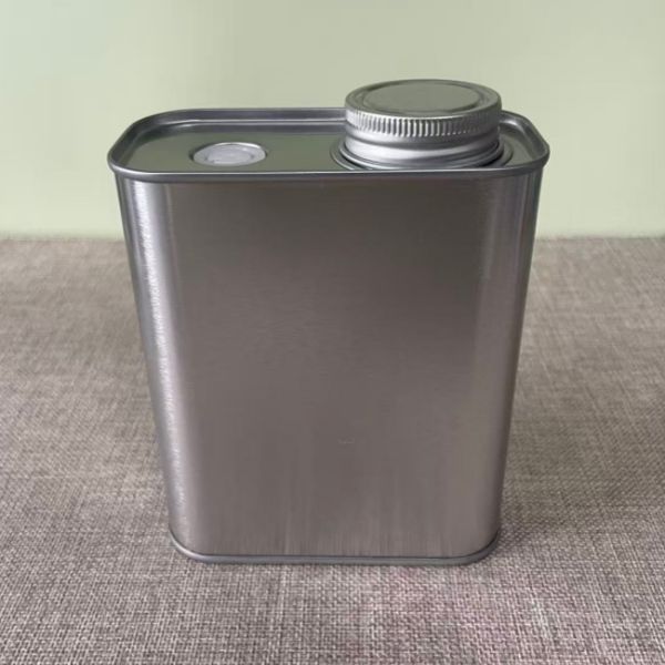 250g L115*W60*H135mm Square Coffee Bean Powder Tin Cans Rectangle Metal Tin