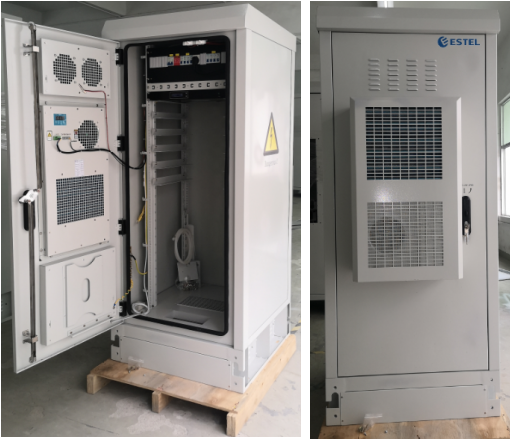 50Hz 1500W 32U 19 Inch Outdoor Equipment Cabinet IP55 Protection