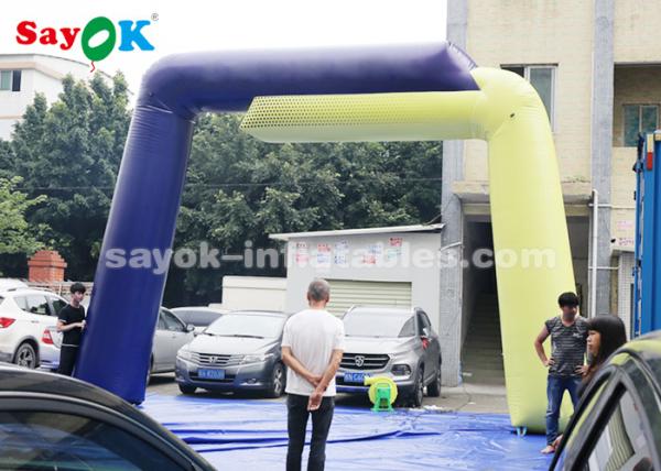 Voûte gonflable d'entrée de la voûte 7.6*4.9mH de bâche gonflable faite sur commande de PVC pour des événements/publicité