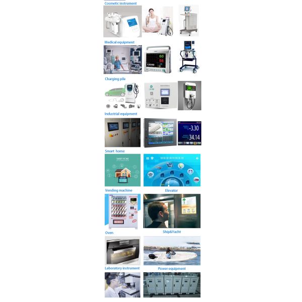 128x64 dots 3.3V COG 7 Segment LCD Display Va Negative Graphic LCD Display