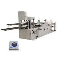 Máquina automática de plegado de pañuelos de dos cubiertas con impresión a color