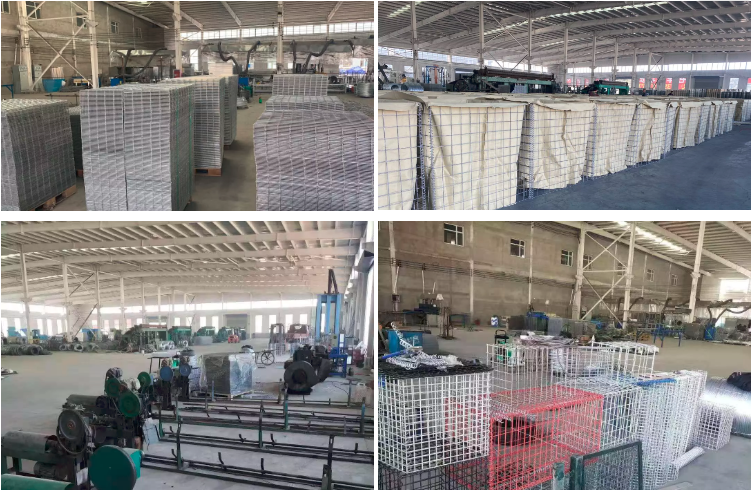 Погружение легкой установки горячее гальванизировало сетку Gabion 4mm сваренную