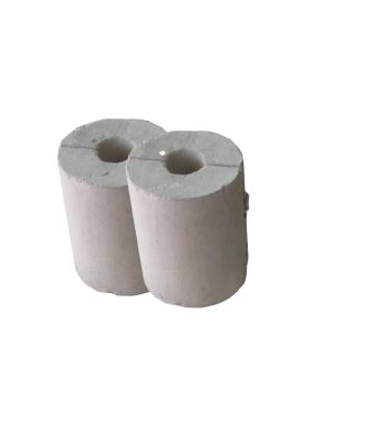 650 °C White Calcium Silicate Pipe Covering Insulation Material 600mm Length